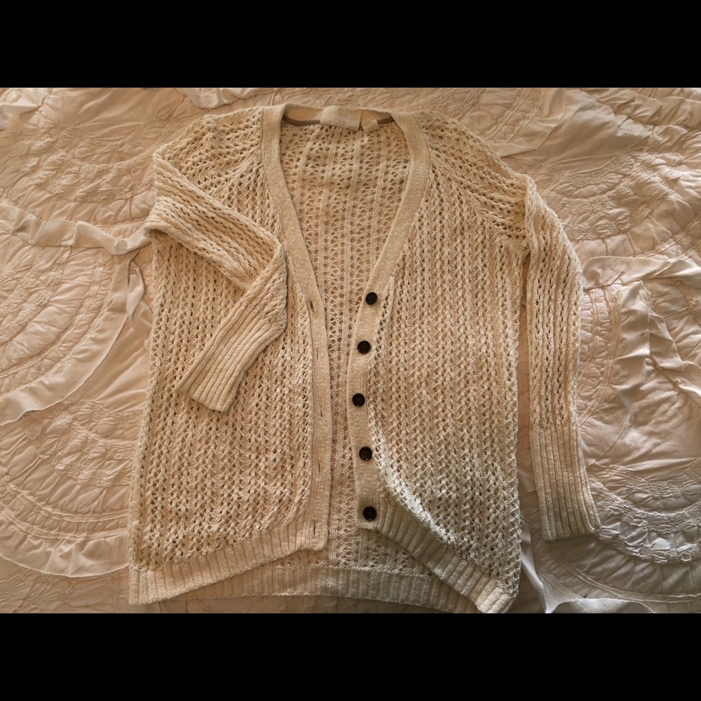 H&M White Cardigan (XS)